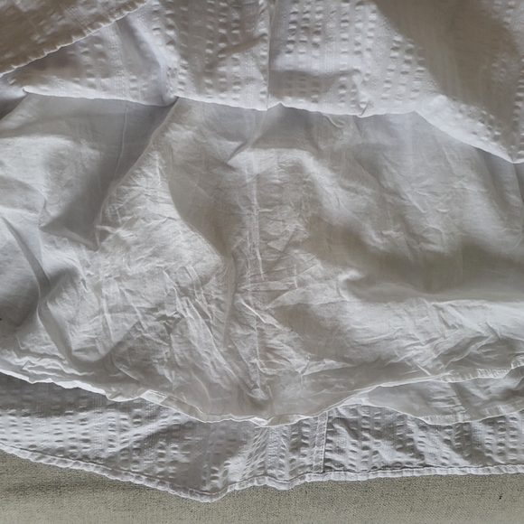 Fit & Flare Flutter-Sleeve Smocked Seersucker Mini Dress - Picture 5 of 7